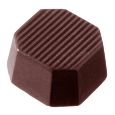 POLYCARBONATE MOLD OCTAGON STRIPE 27.5X17.5X2.4CM