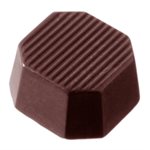 POLYCARBONATE MOLD OCTAGON STRIPE 27.5X17.5X2.4CM