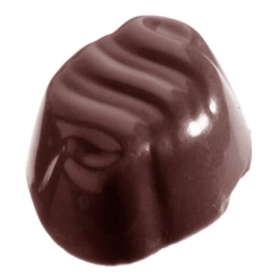 POLYCARBONATE MOLD OVAL WAVED 27.5X17.5X2.4CM