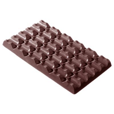 POLYCARBONATE MOLD TABLET 6X6 LONG 27.5X17.5X2.4CM