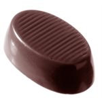 POLYCARBONATE MOLD OVAL SHORT 27.5X17.5X2.4CM