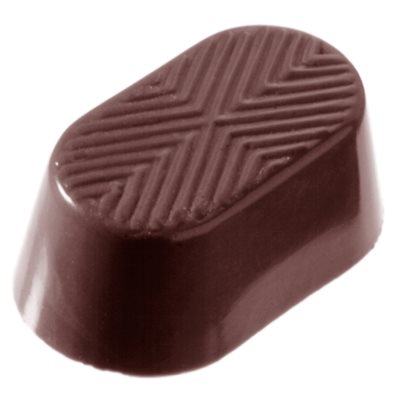 POLYCARBONATE MOLD OVAL DRAWING 27.5X17.5X2.4CM