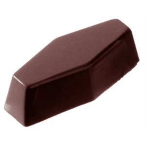 POLYCARBONATE MOLD HEXAGON LONG 27.5X17.5X2.4CM