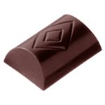 POLYCARBONATE MOLD BUCHE LOZENGE 27.5X17.5X2.4CM