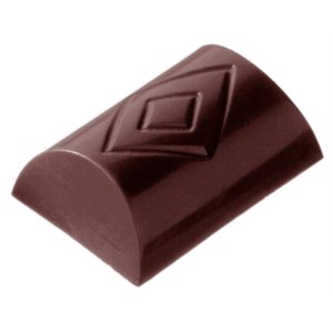 POLYCARBONATE MOLD BUCHE LOZENGE 27.5X17.5X2.4CM