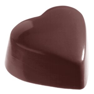 POLYCARBONATE MOLD HEART 27.5X17.5X2.4CM