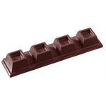 POLYCARBONATE MOLD BAR 4 BLOCKS 27.5X17.5X2.4CM