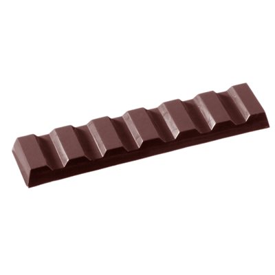 POLYCARBONATE MOLD BAR 7 BLOCKS 27.5X17.5X2.4CM
