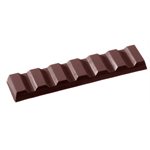 POLYCARBONATE MOLD BAR 7 BLOCKS 27.5X17.5X2.4CM