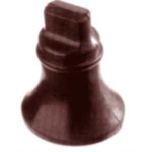 POLYCARBONATE MOLD HALF BELL LARGE 27.5X17.5X2.8CM