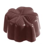 POLYCARBONATE MOLD CLOVER 27.5X17.5X2.4CM