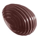 POLYCARBONATE MOLD EGG STRIPE 27.5X17.5X2.4CM