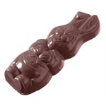 POLYCARBONATE MOLD RABBIT 27.5X17.5X2.4CM