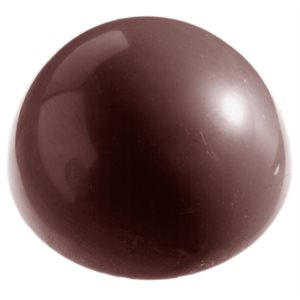 POLYCARBONATE MOLD SPHERE 70MM 27.5X17.5X4CM
