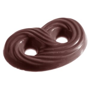POLYCARBONATE MOLD PRETZEL 27.5X17.5X2.4CM