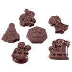 POL.MLD CARAQUE XMAS GARNISH 6 FIG 27.5X17.5X2.4CM