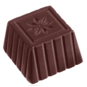 POLYCARBONATE MOLD SQUARE STAR 27.5X17.5X2.4CM
