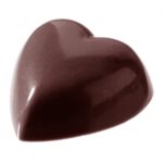 POLYCARBONATE MOLD HEART MINI 27.5X17.5X2.4CM