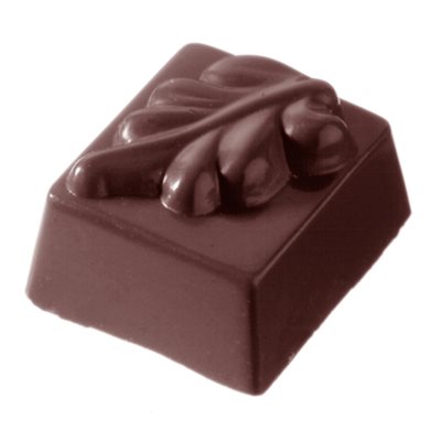 POLYCARBONATE MOLD PRALINE LEAF 27.5X17.5X2.4CM