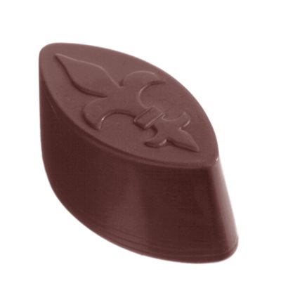 POLYCARBONATE MOLD FRENCH LILY 27.5X17.5X2.4CM