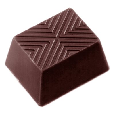 POLYCARBONATE MOLD SQUARE LINED 27.5X17.5X2.4CM