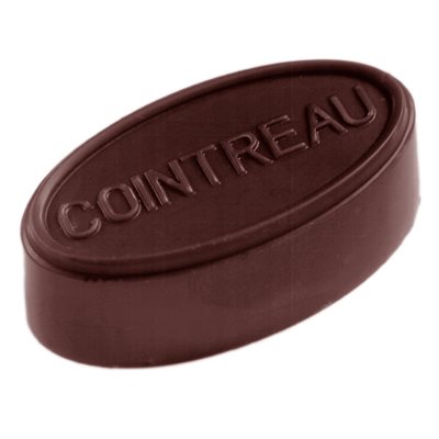 POLYCARBONATE MOLD COINTREAU OVAL 27.5X17.5X2.4CM