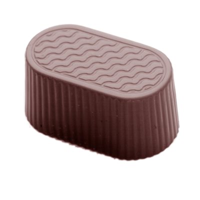 POLYCARBONATE MOLD OVAL BASKET 27.5X17.5X2.4CM