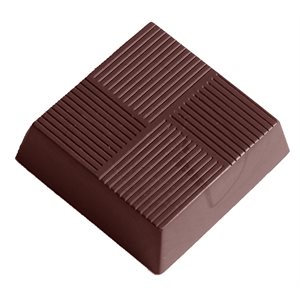 POL.MLD SQUARE WITH LINES 27.5X17.5X2.4CM