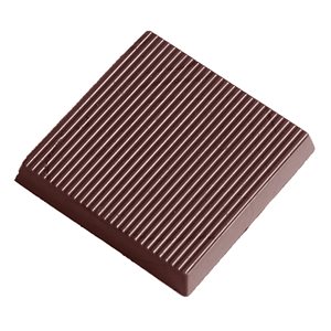 POL.MLD SQUARE WITH LINES 27.5X17.5X2.4CM