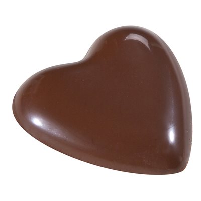 POLYCARBONATE MOLD HEART 27.5X17.5X2.4CM
