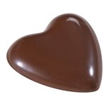 POLYCARBONATE MOLD HEART 27.5X17.5X2.4CM