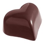 POLYCARBONATE MOLD HEART ROUND 27.5X17.5X2.4CM