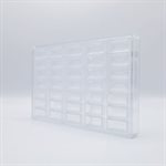CHOC. MOULD BUCHE LINE E. KNAM 27.5X17.5X2.4CM