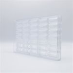 CHOC. MOULD BUCHE LINE E. KNAM 27.5X17.5X2.4CM