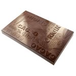 CHOC. MOULD TABLET 1KG 27.5X17.5X2.8CM