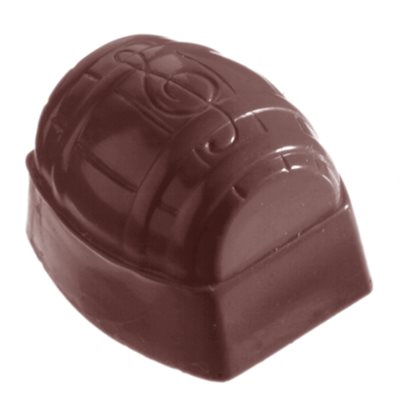 CHOC. MOULD BARREL 27.5X17.5X2.4CM