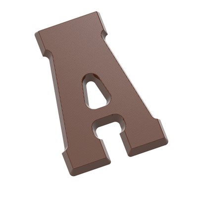 POLYCARBONATE CHOCOLATE MOULD LETTER A 135G