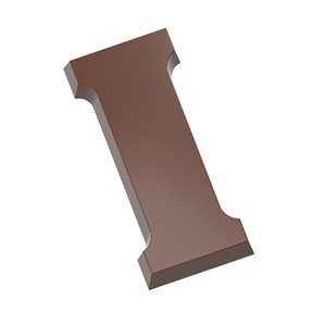 POLYCARBONATE CHOCOLATE MOULD LETTER I 135G