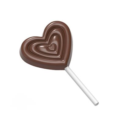 POLYCARBONATE CHOCOLATE MOLD LOLLY HEART