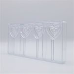 POLYCARBONATE CHOCOLATE MOLD LOLLY HEART