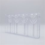 POLYCARBONATE CHOCOLATE MOLD LOLLY HEART