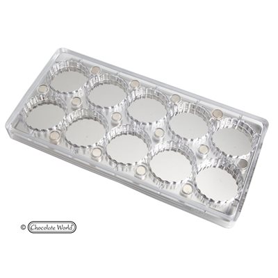 POLYC. MOLD MAGNETIC ROUND 50MM 27.5X13.5X2.4CM