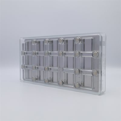 POLYCARBONATE MOLD MAGNET SQUARE 27.5X13.5X2.4CM