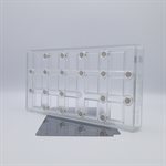 POLYCARBONATE MOLD MAGNET SQUARE 27.5X13.5X2.4CM