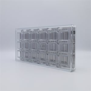 POLYCARBONATE MOLD MAGNETIC CUBE 27.5X13.5X2.4CM