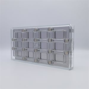 "POLYC. MOLD MAGN. RECT "" DOMINO"" 27.5X13.5X2.4CM"