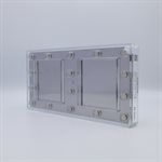 POLYCARBONATE MOLD MAGNETIC SQUARE 27.5X13.5X2.4CM