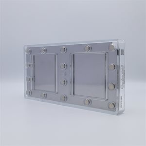 POLYCARBONATE MOLD MAGNETIC SQUARE 27.5X13.5X2.4CM