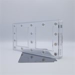 POLYCARBONATE MOLD MAGNETIC SQUARE 27.5X13.5X2.4CM