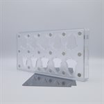 POLYCARBONATE MOLD MAGNETIC BELLS 27.5X13.5X2.4CM